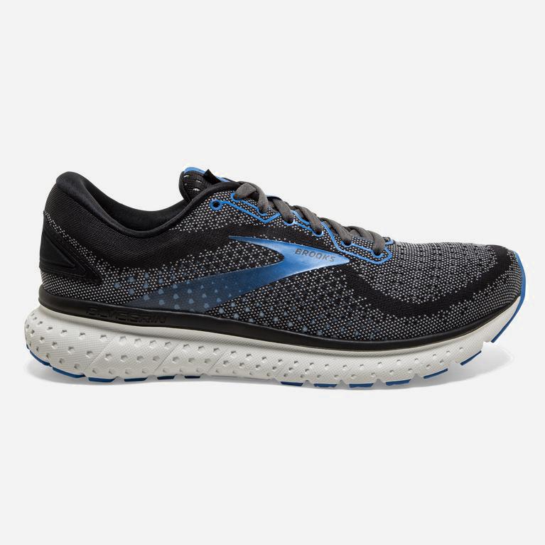 Brooks Glycerin 18 Road Løpesko Herre Outlet - Svart/Grå/Blå - Norge (PRH729016)